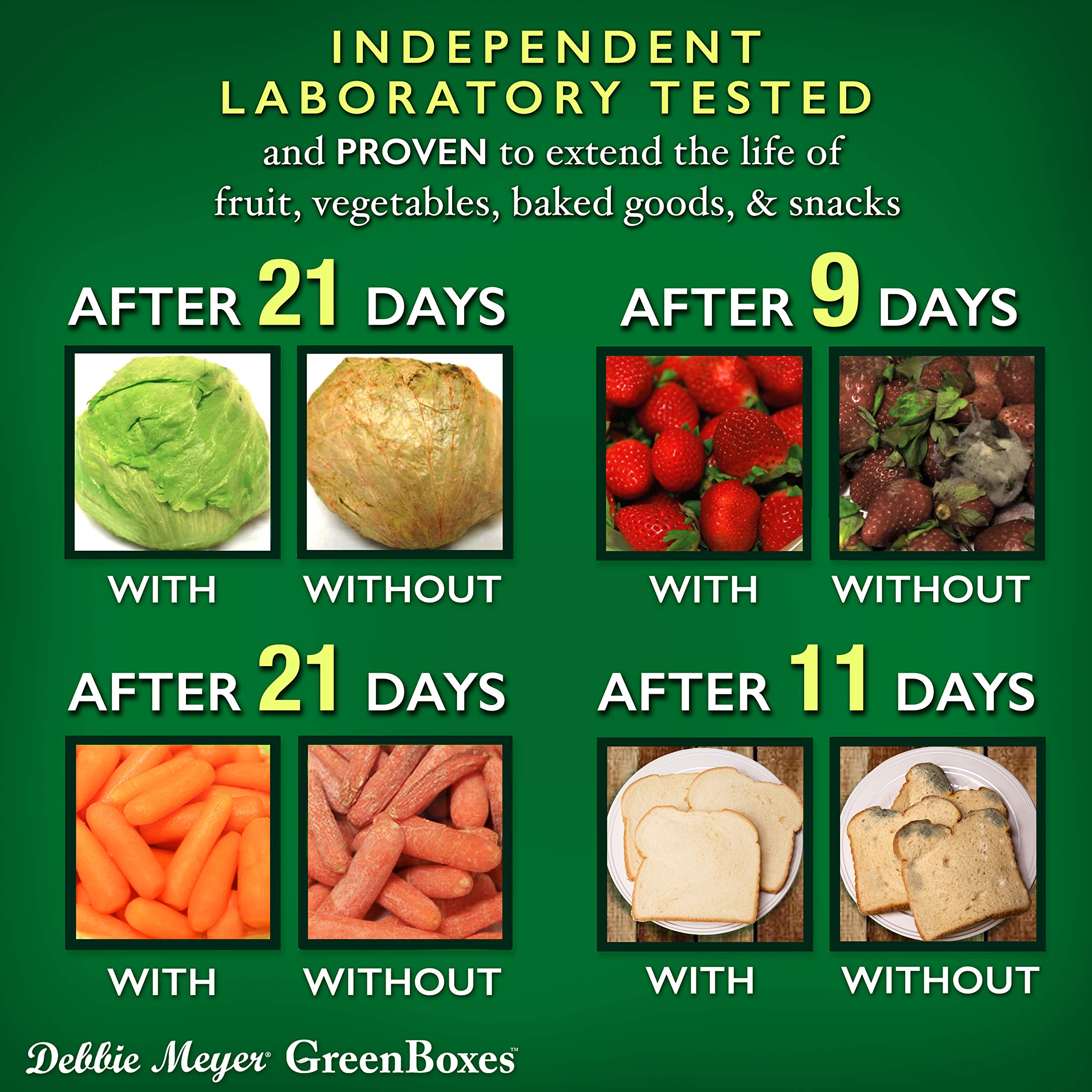 Debbie Meyer UltraLite GreenBox lids on for an airtight seal and leak-free transport.