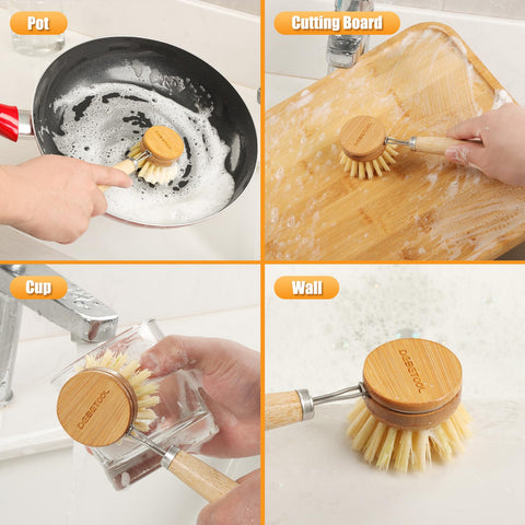 Eco-friendly materials in this DEBETOOL brush support greener kitchens.