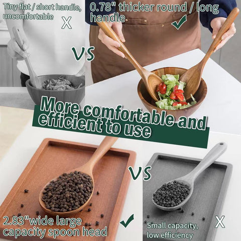 Decent Vrvege concave scoop design, ideal for grabbing foods and sauces