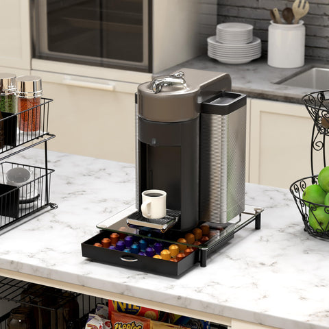 Deco Brothers original-line pod drawer with visible top helps organized mornings.