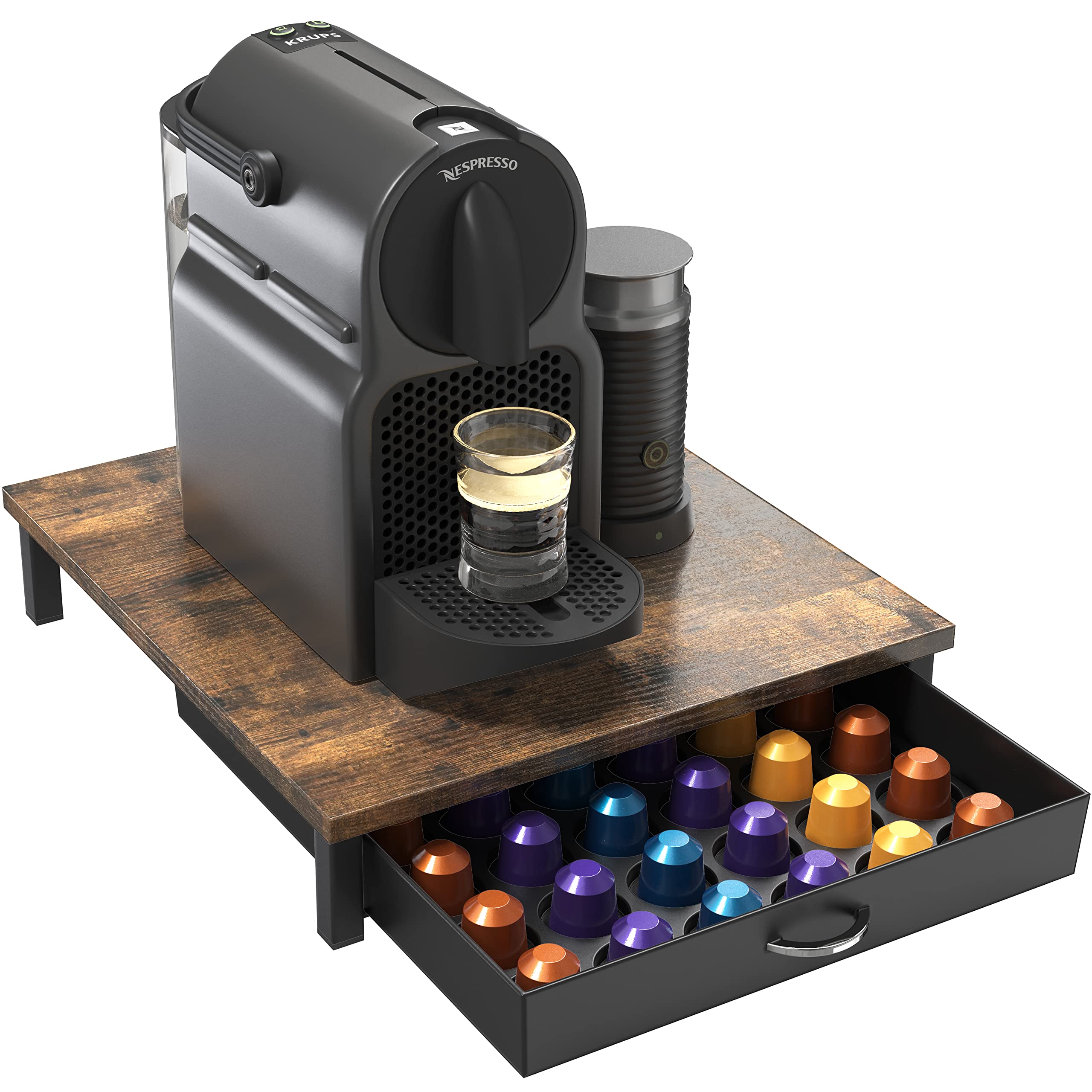 Deco Brothers pod drawer with 42 Original Line capsules for quick access
