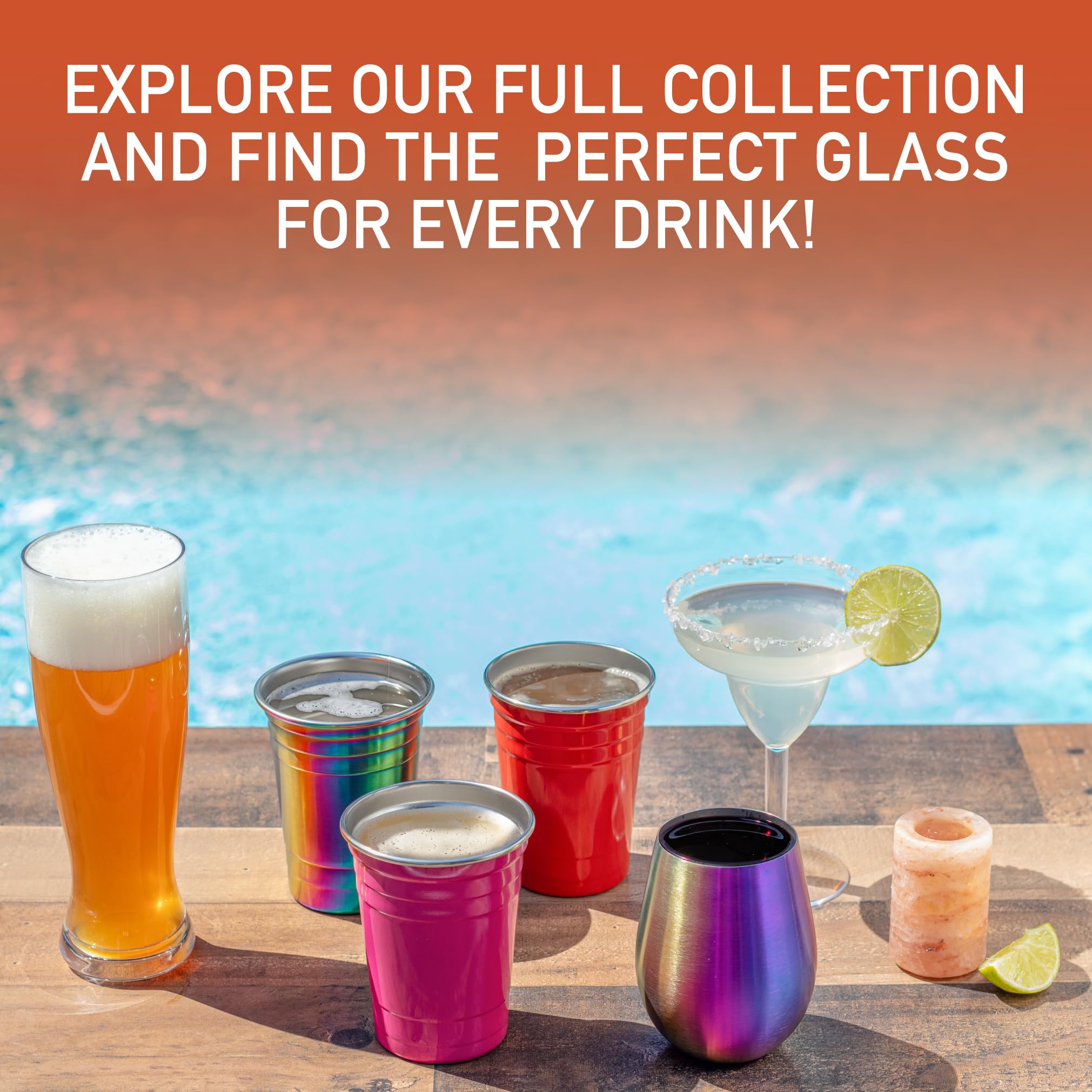 Each D'Eco cup is unique with pink hue