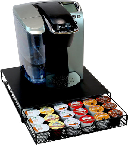 DecoBrothers K-Cup drawer open showing easy pod loading and access