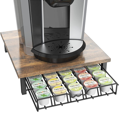 DecoBrothers K-Cup holder drawer with 30-pod capacity for tidy pods