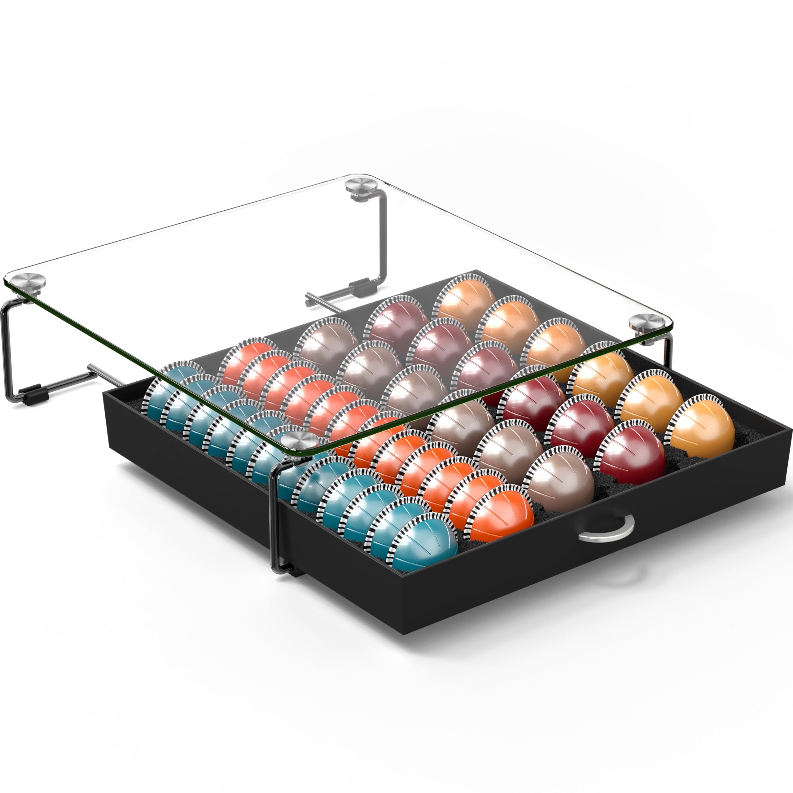 Deco Brothers crystal glass surface adds sleek countertop elegance