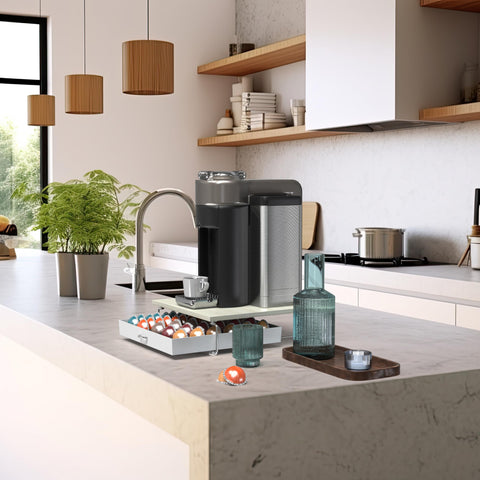 DecoBrothers non-slip feet keep the unit steady on your kitchen counter.
