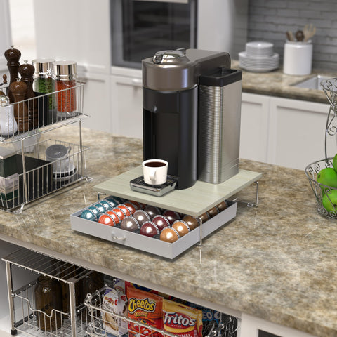 DecoBrothers Supreme Vertuoline Drawer open offers easy pod access at a glance.