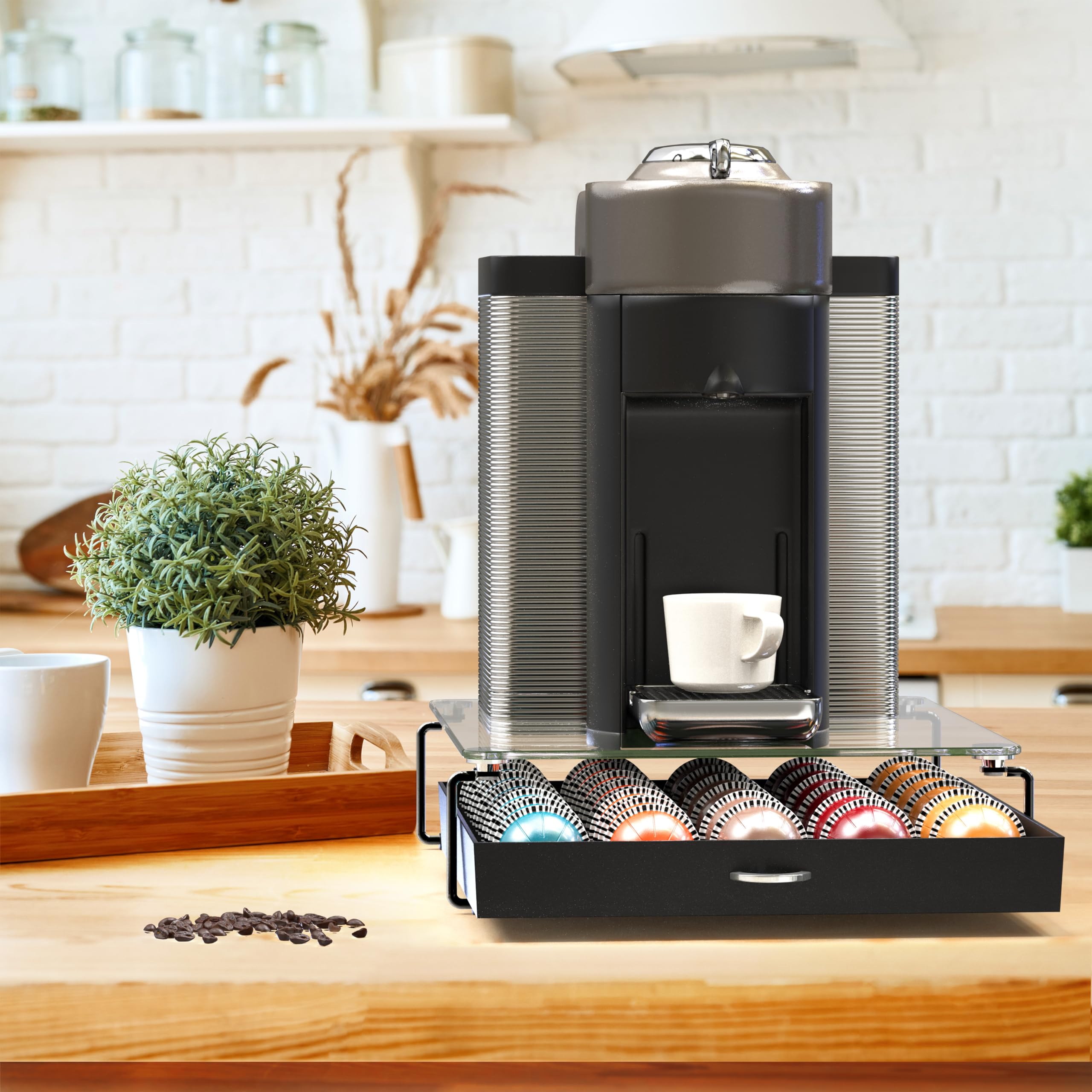 Deco Brothers pod organizer shows 30-large capacity, tidy pods