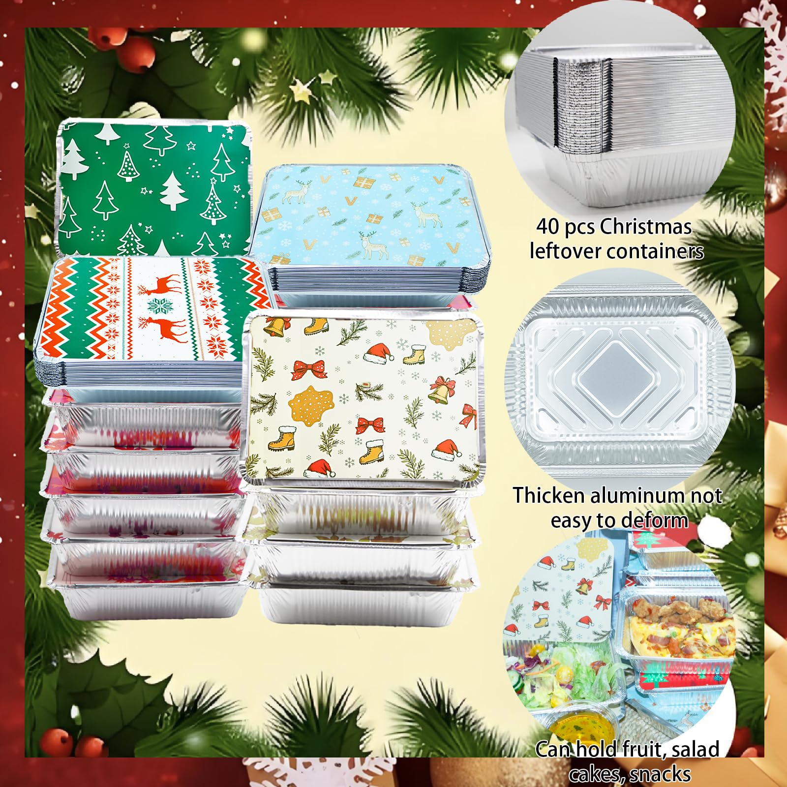 Decodinli eight point five by six point three inch tin size ideal for portions.