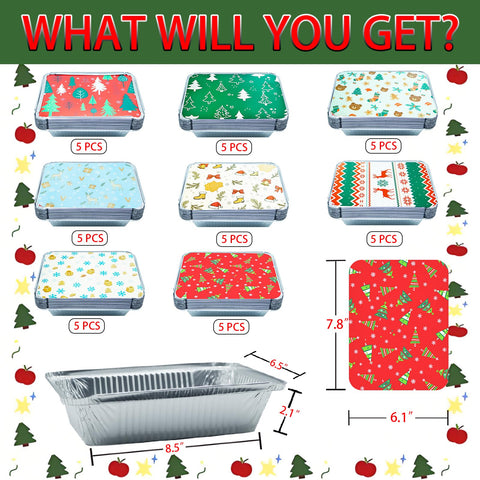 Decodinli Christmas tin lid design highlights seasonal charm for takeout.