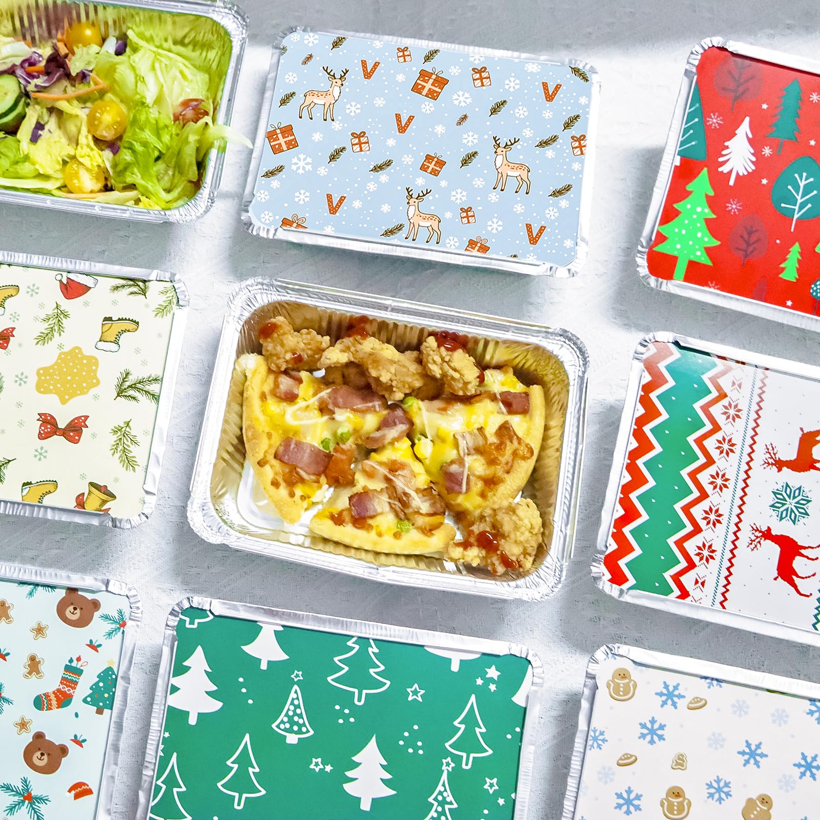 Decodinli thickened aluminum container offers sturdy, spill resistant transport.