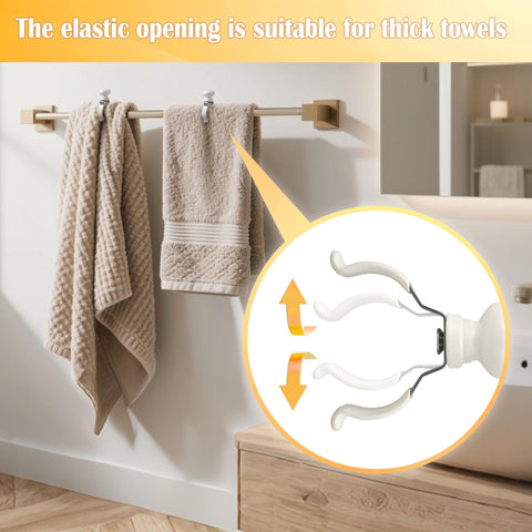 Decoeco towel clip dual clamp design gripping towels firmly