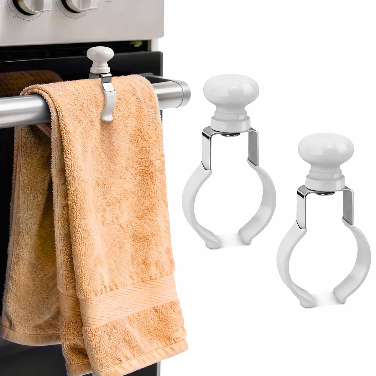 Decoeco Towel Clip on oven handle secures towel and prevents slips
