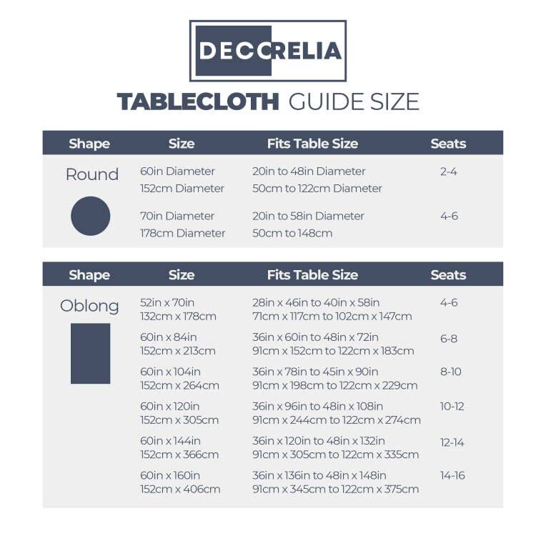 Care instructions for Decorelia tablecloth: damp wipe and machine wash