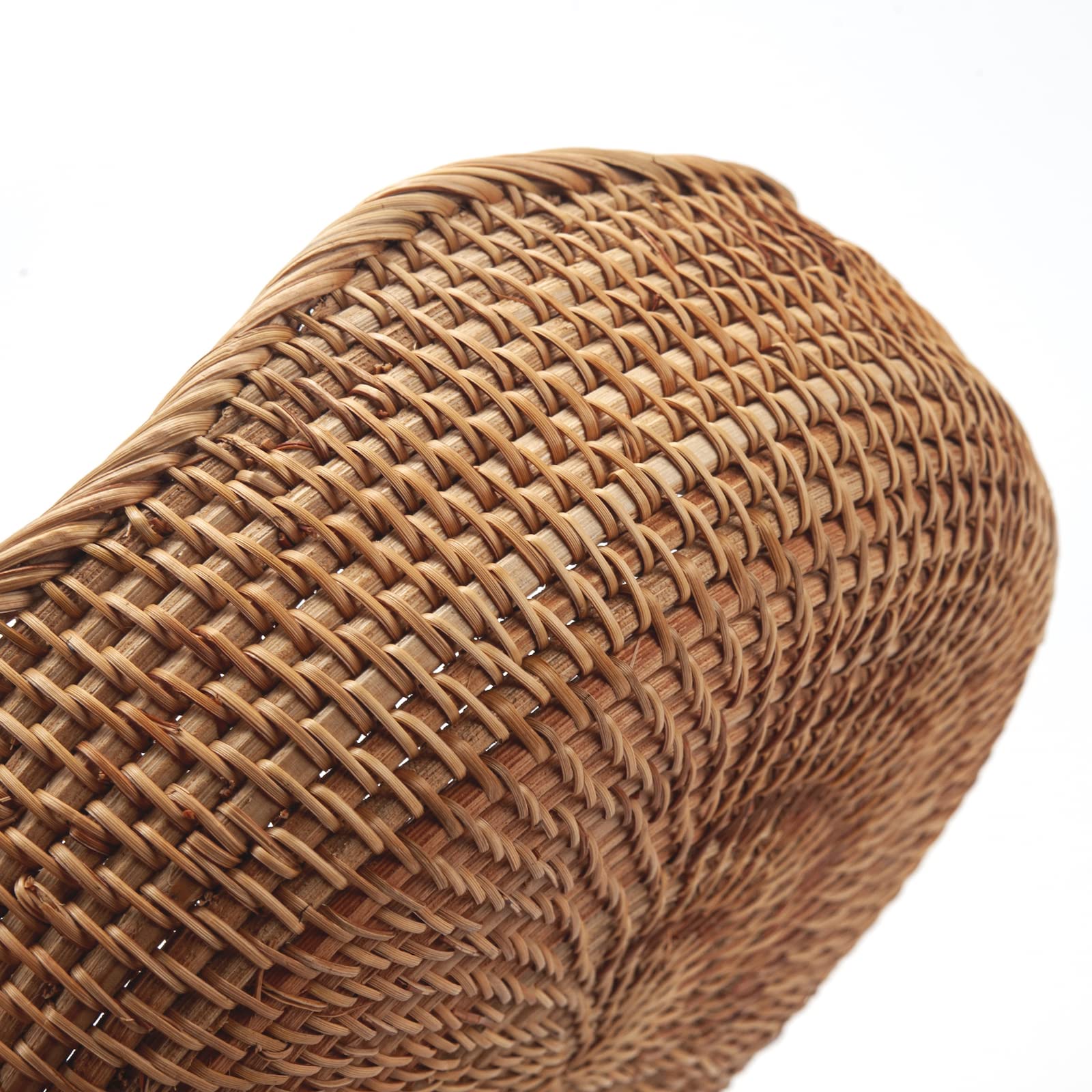 DECRAFTS rattan round small basket for keys and small items
