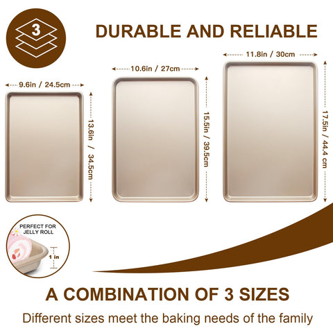 Deedro 12x17.5 half sheet pan roasts vegetables evenly.