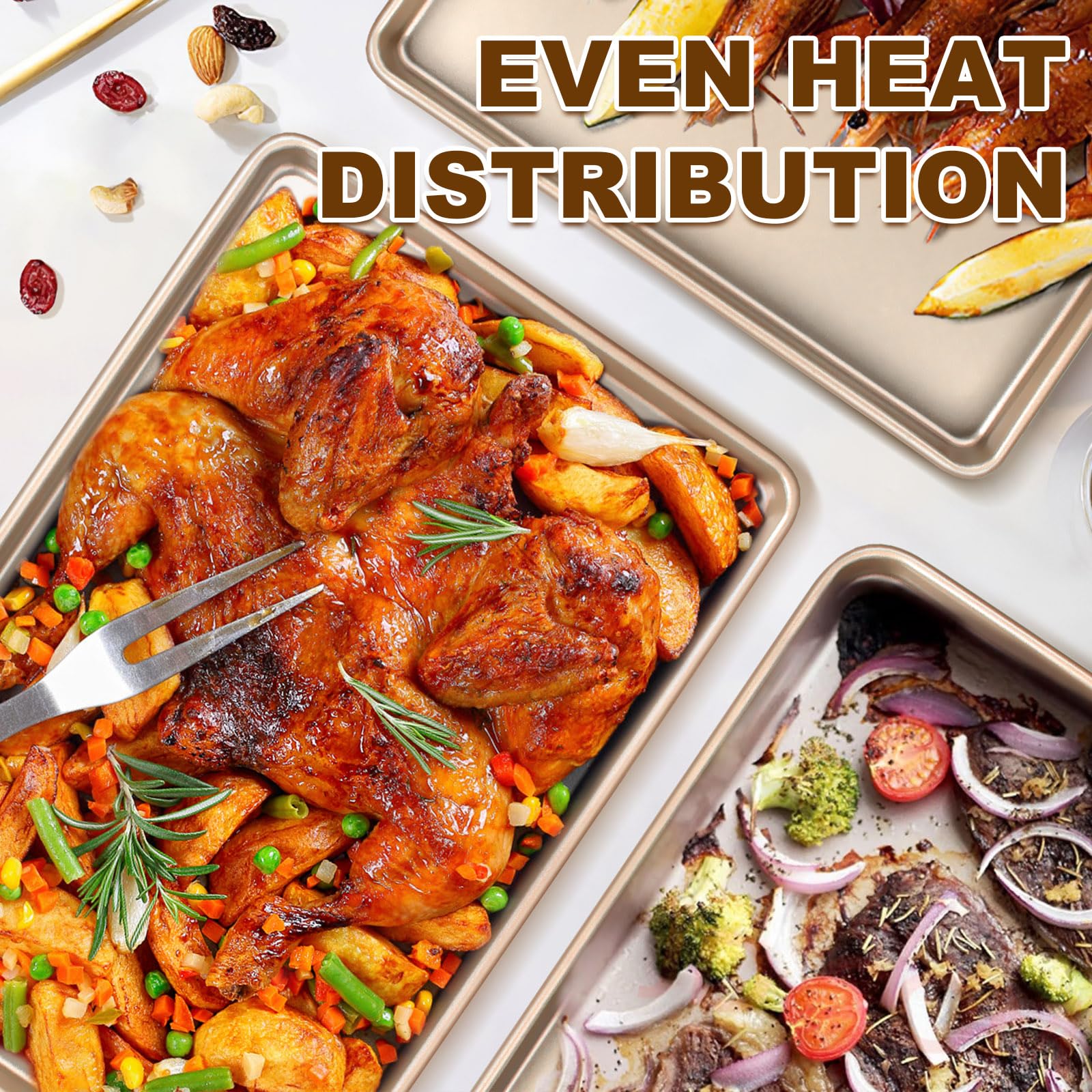 Oven safe up to 450°F supports diverse baking and roasting tasks.