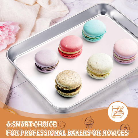 Deedro baking sheets set mirror finish shines after use in any kitchen.