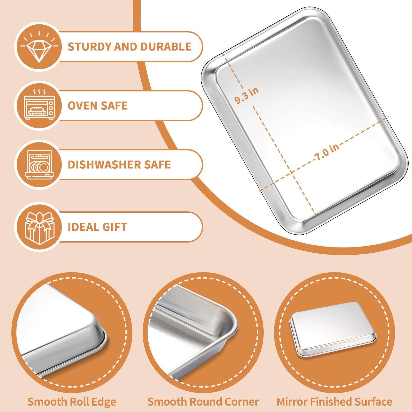 Deedro baking sheets set side-by-side highlighting durable, even weight and space efficiency.