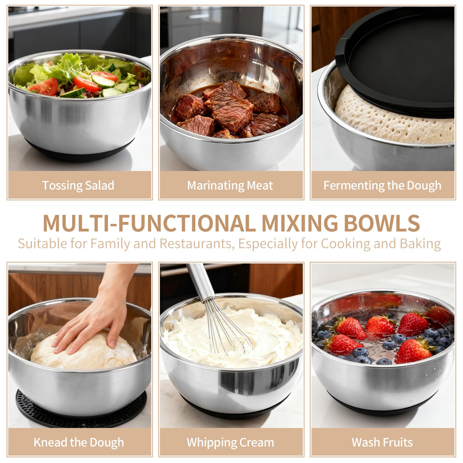 Deedro top-rack dishwasher-safe bowls simplify cleanup.
