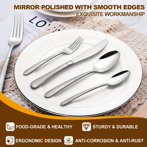 Deedro mirror finish silverware in a stylish dining setup