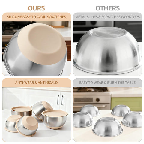 Deedro bowls interior with measurement marks for precise ingredient prep.