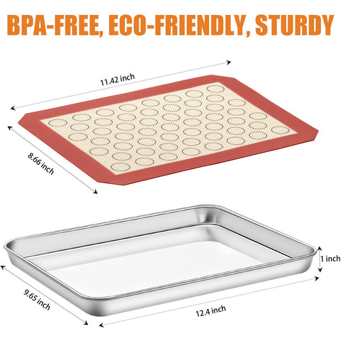 Deedro silicone baking mats provide a nonstick surface for easy baking
