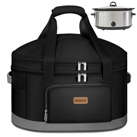 DEEGO Crock-Pot bag with modern design for 6–8QT transport.