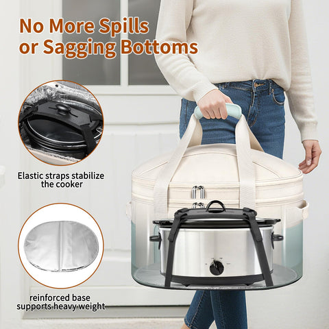 DEEGO multiple pockets with clear back pocket for utensils