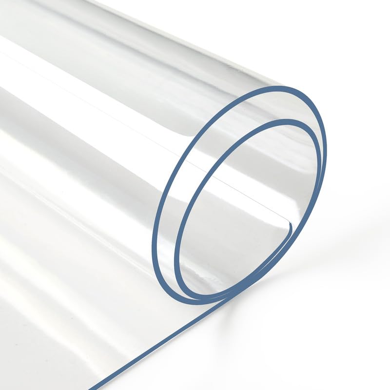 Deep Dream 2mm clear table cover front view showing transparent protection for the table surface