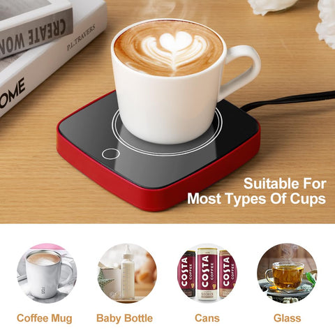 Defashun warmer flat-glass surface designed for various cups.