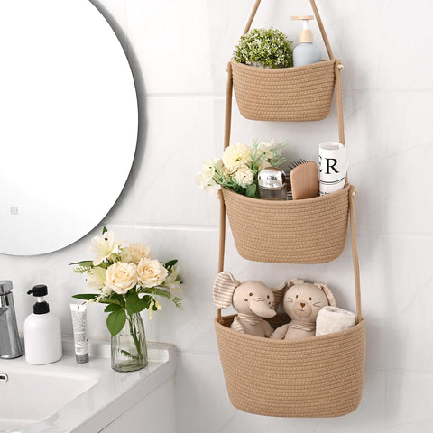 Degeyoyo over-the-door organizer disassembled design for flexible placement.