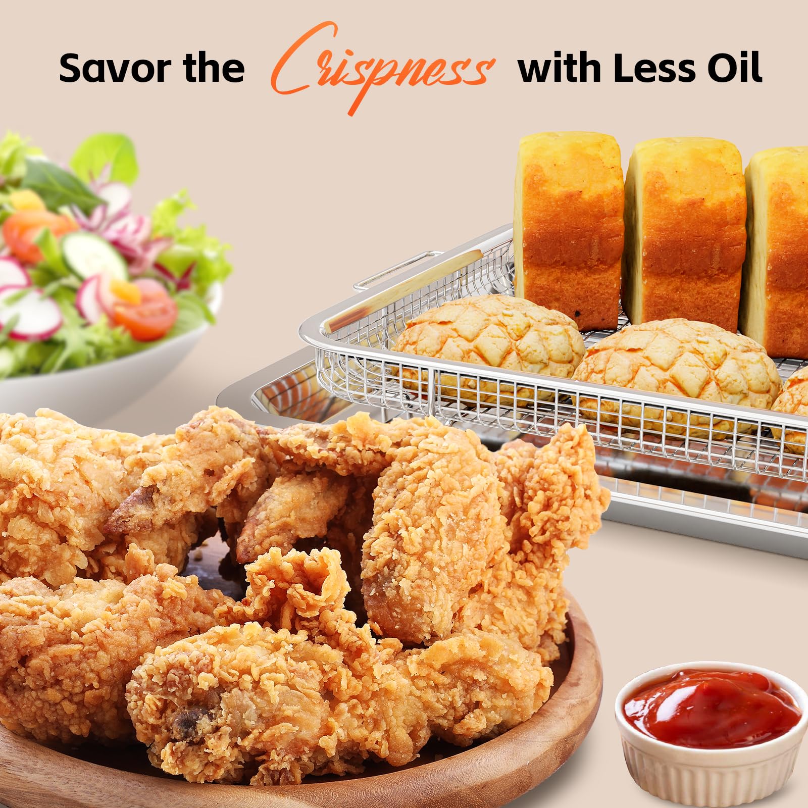 DEGOVIN fits most home ovens with air fry options