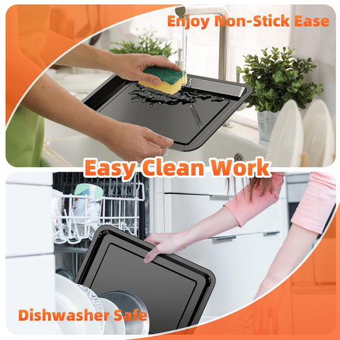 DEGOVIN parchment papers keep pans clean and reduce mess.