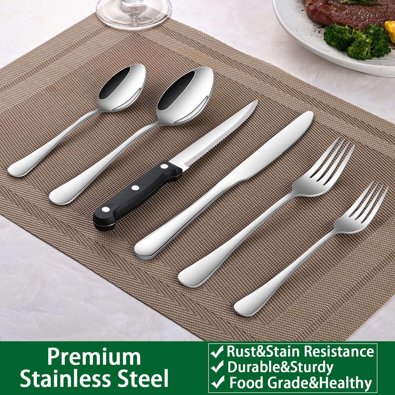 Dehov classic silhouette flatware complements any style dinnerware
