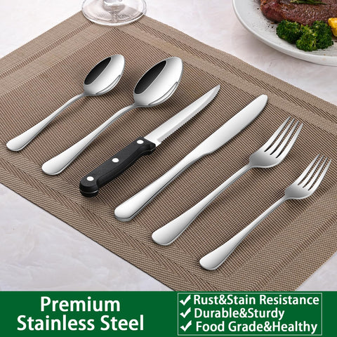 Dehov classic silhouette flatware complements any style dinnerware