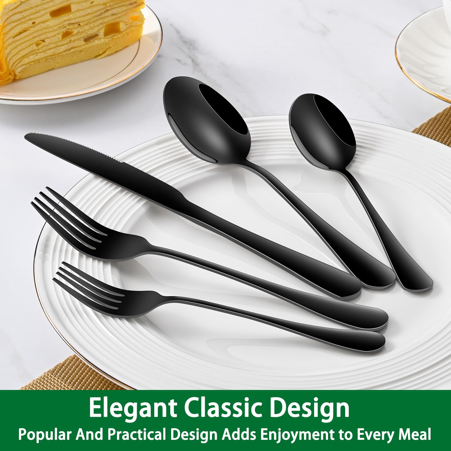 Dehov dishwasher-safe silverware spoon ensures quick cleanup after meals.