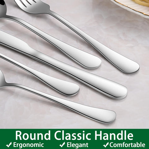Dehov flatware with smooth edges designed for comfortable handling