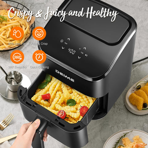 DEIME Air Fryer compact countertop design saves counter space