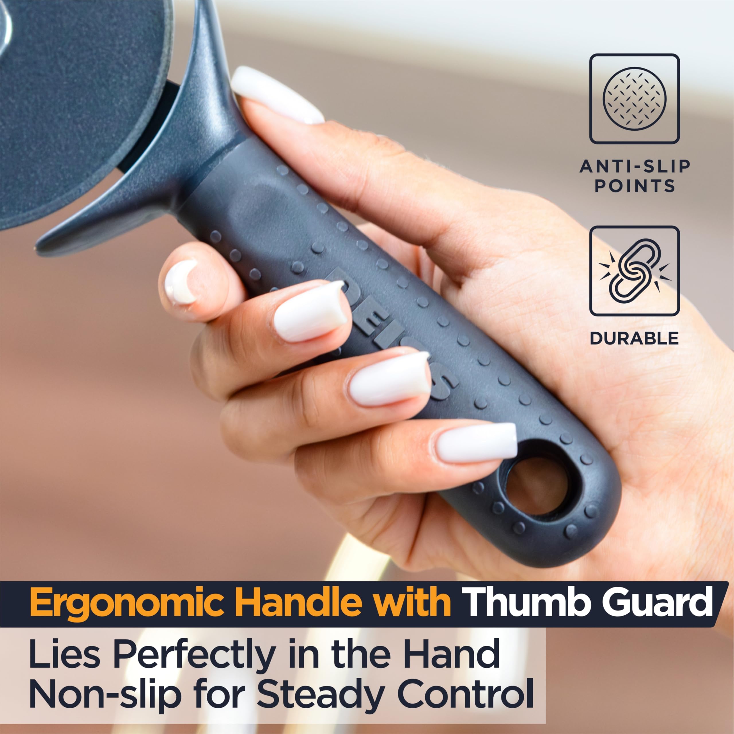 Deiss Lux portable for camping or picnics, ready to slice anytime.