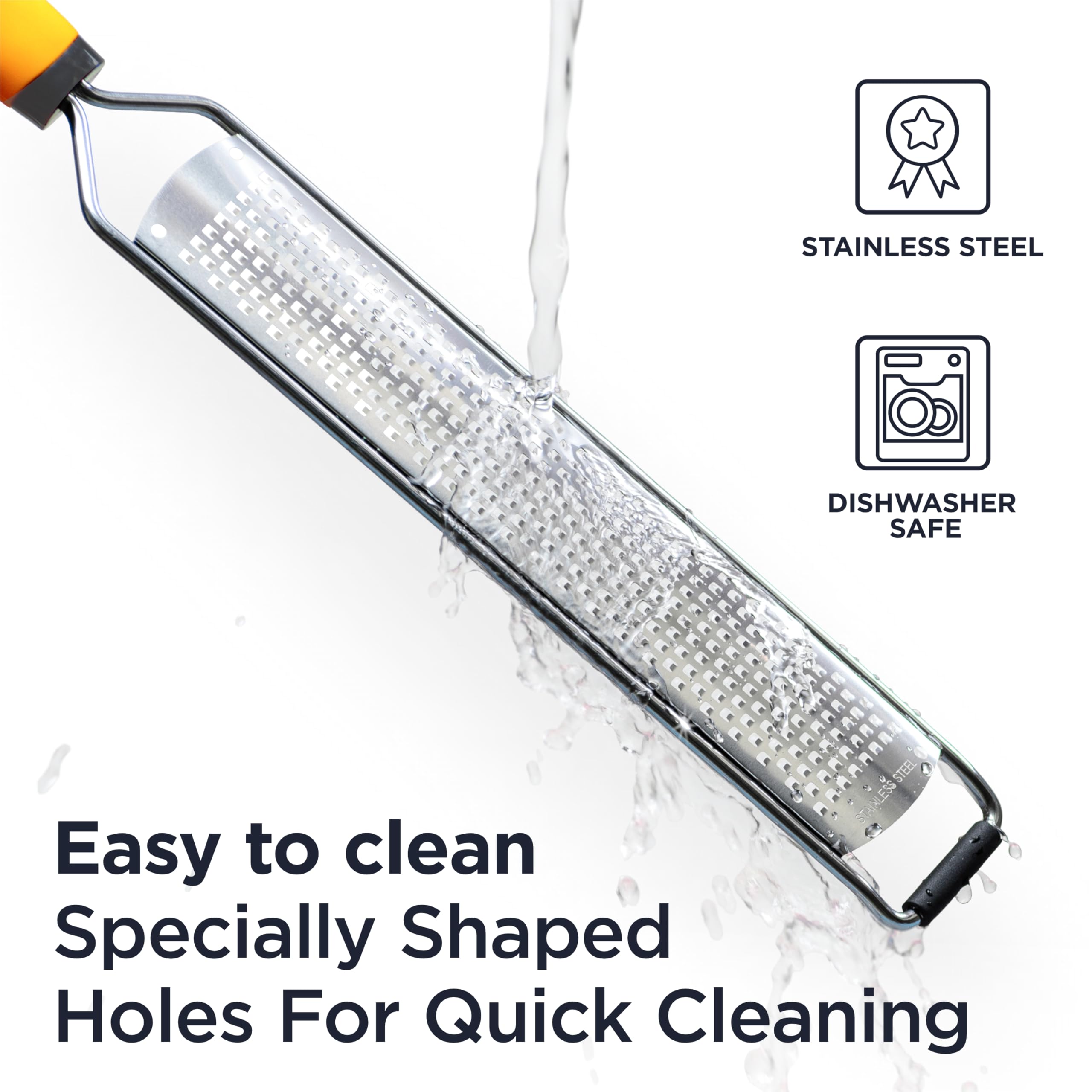 Deiss PRO durable stainless steel teeth resist rust for long-lasting use.