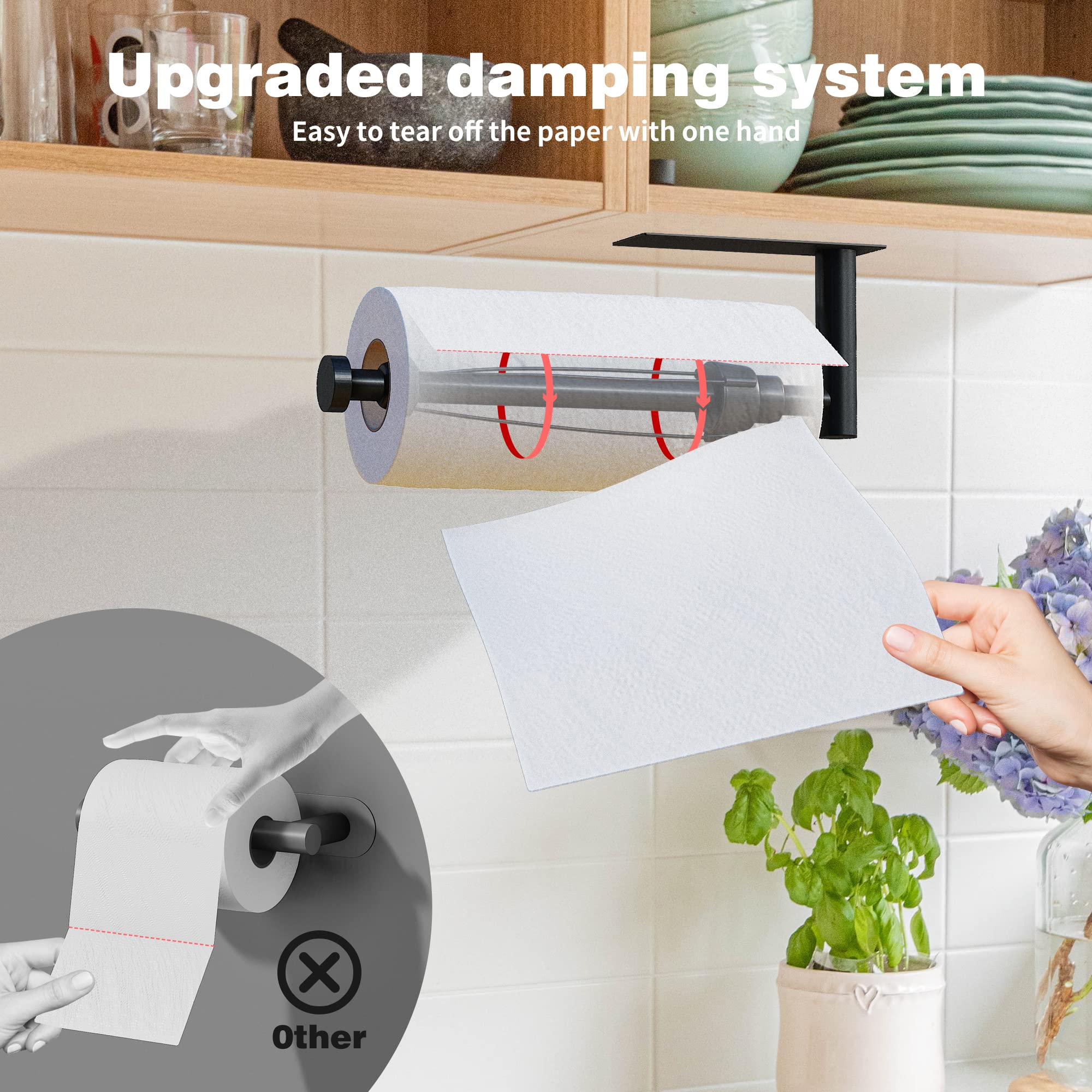 DEKAVA kitchen use scene with paper towels within easy reach