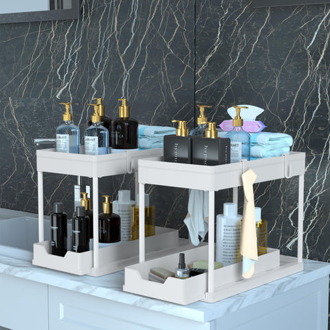 DEKAVA large-capacity baskets hold tall items up to 10.3 inches for space optimization.