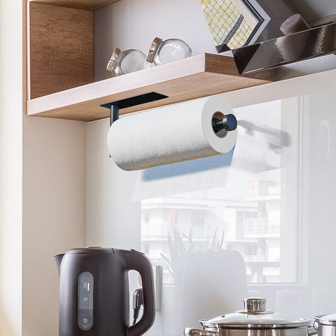 DEKAVA self-adhesive installation vertical mount demonstrating tool-free setup