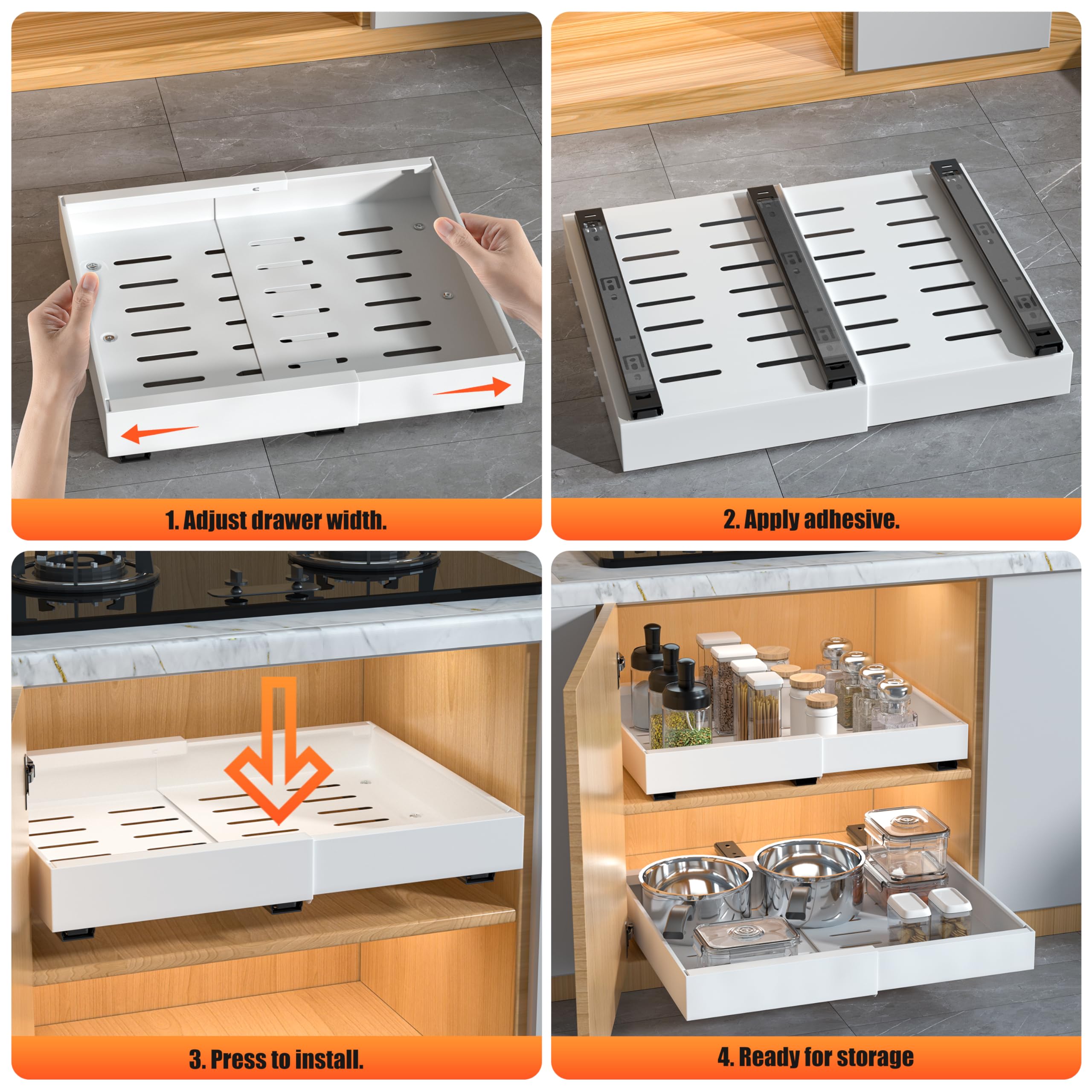 DEKAVA smooth edge design with polished finish for a tidy look.