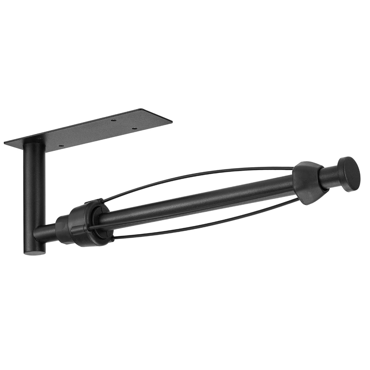 DEKAVA under-cabinet towel holder in black, front view for quick access