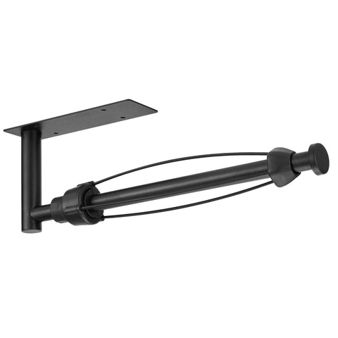DEKAVA under-cabinet towel holder in black, front view for quick access