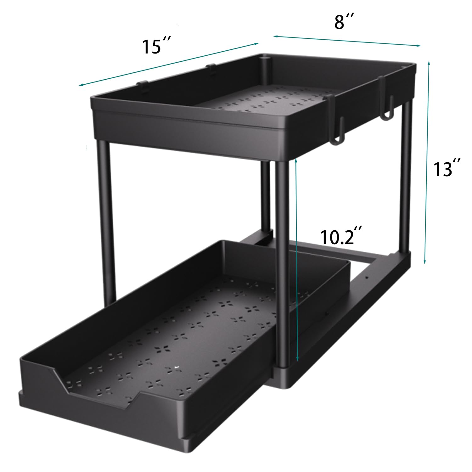 DEKAVA bottom-drawer design stores tall items up to 10.3 inches