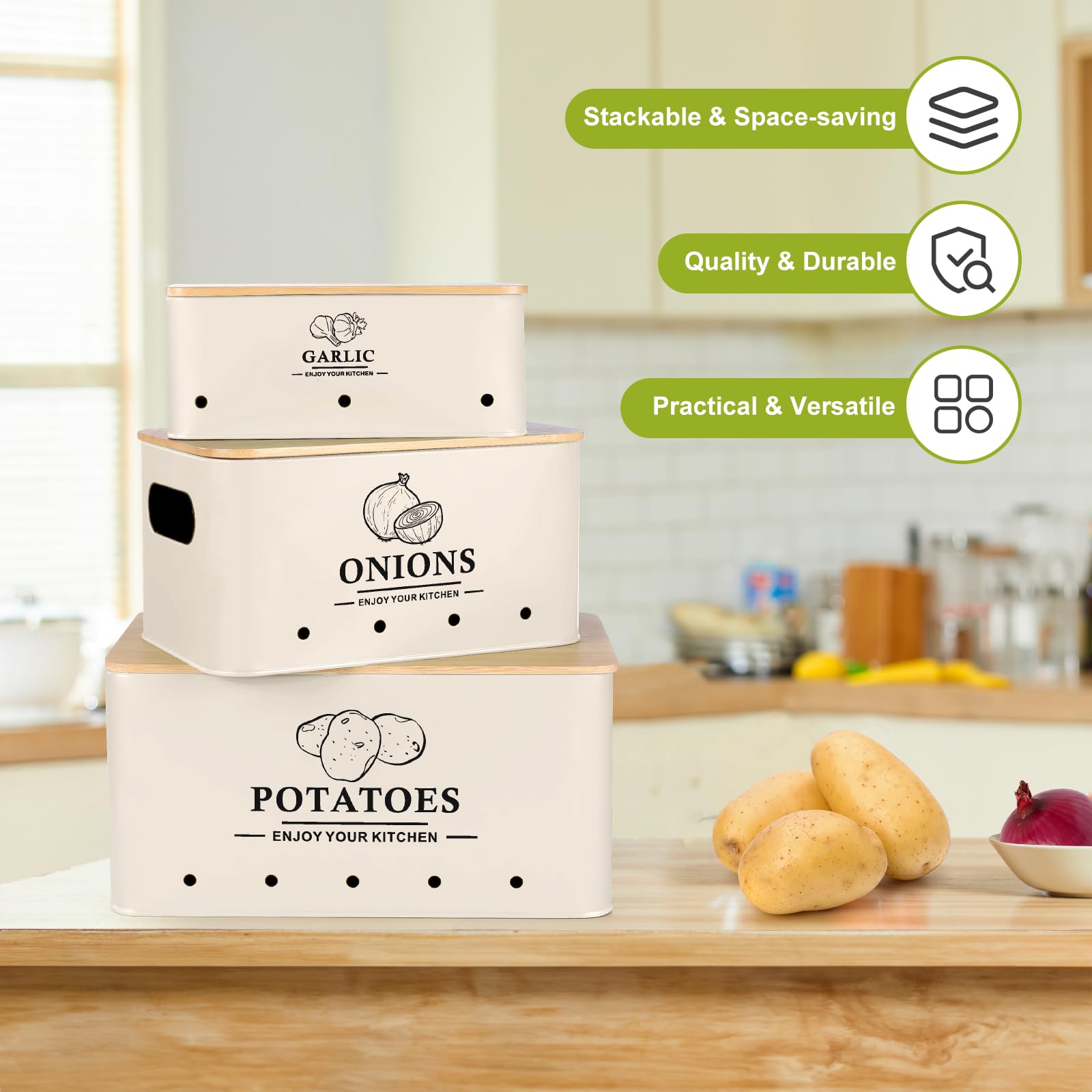 Dekosilave stackable design saves kitchen space