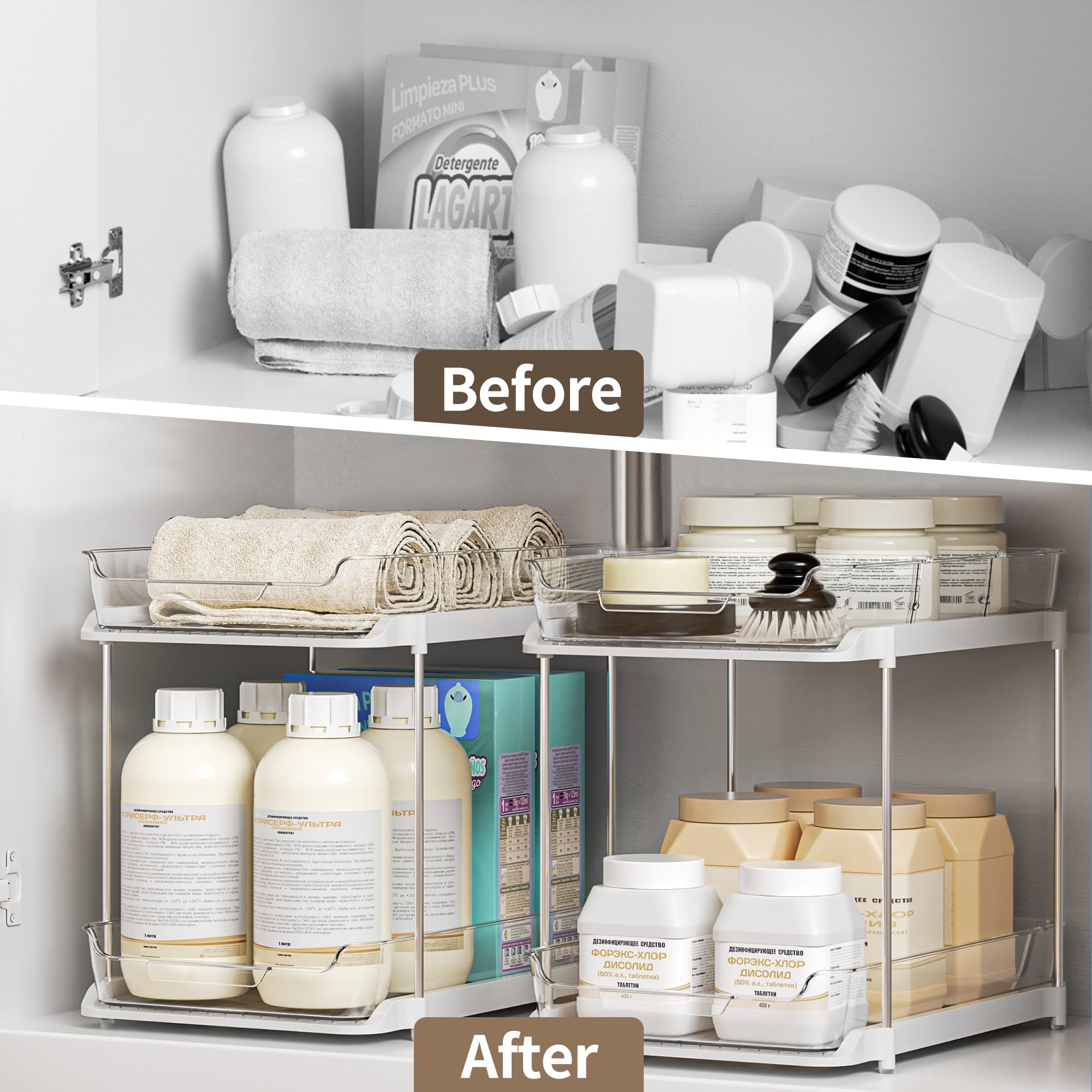 Delamu anti-slip base stabilizes the organizer during use